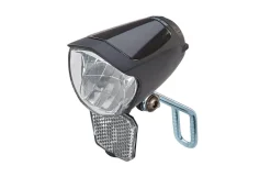 LED-Scheinwerfer 70 Lux, mit Standlicht, für E-Bikes und Naben- und Seitendynamo, abnehmarer Reflektor