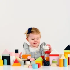 Le Toy Van 60 Bauklötze Holz pastell bunt