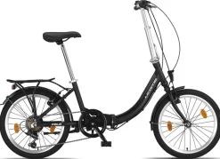 Licorne Bike Fold Premium Klapprad Stil:V-Bremse;Farbe:Schwarz/Anthrazit