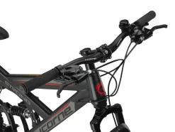 Licorne Bike Strong 2D Premium Mountainbike in 26, 27,5 und 29 Zoll - Fahrrad für Jungen, Mädchen, Damen und Herren - Scheibenbremse vorne und hinten - Shimano 21 Gang-Schaltung - Farbe:Schwarz/Rot;Zoll:29.00