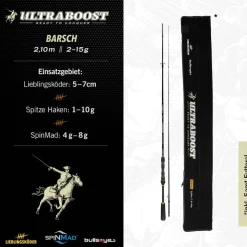Lieblingsköder Ultraboost Barsch 2,10m 2-15g Spinnrute By Bullseye