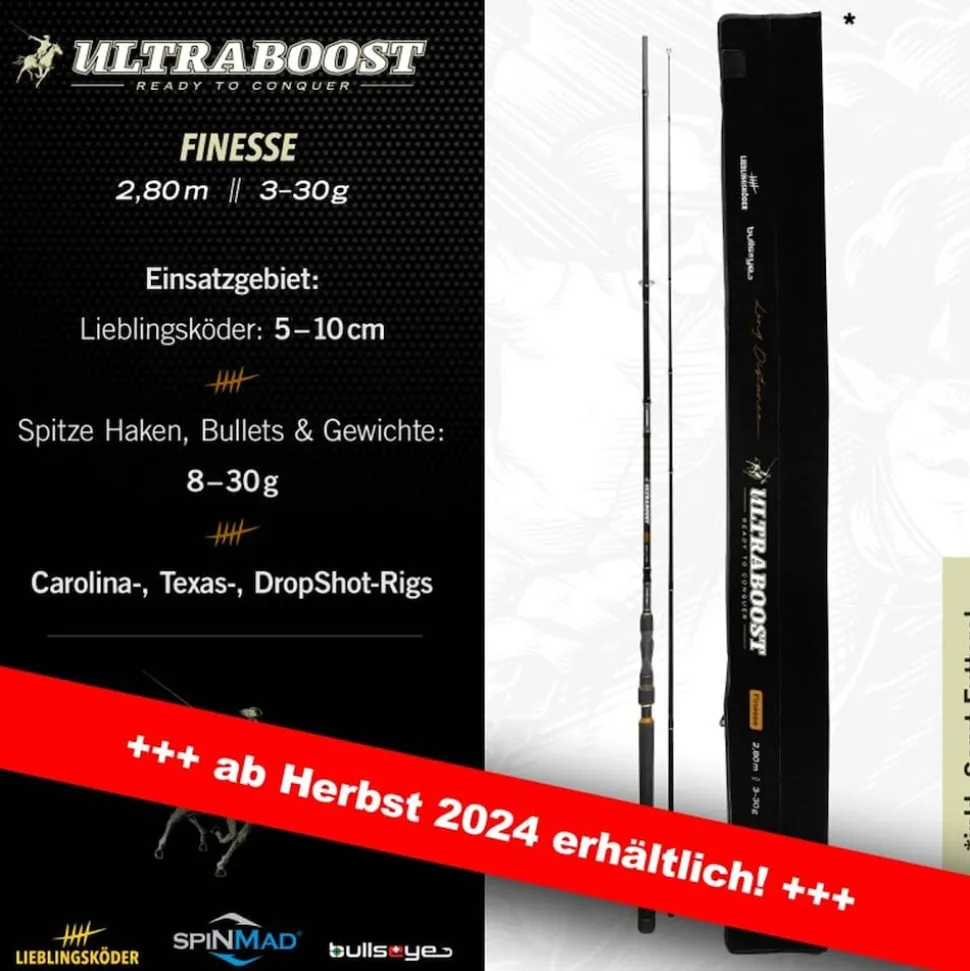 Lieblingsköder Ultraboost Finesse 2,80m 3-30g Spinnrute by Bullseye