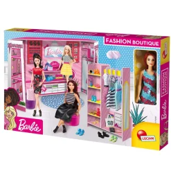 Lisciani 76918 - Barbie Fashion Boutique mit Barbie-Puppe Ankleideraum Modedesign Design Spielset