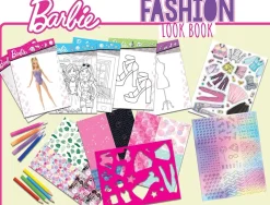 Lisciani 12677 - Barbie - Fashion Trend Look Book Kreativset Malbuch Kreativbuch für Mädchen