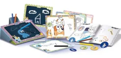 Lisciani 104604 - Bluey Mal und Zeichenschule mit Rucksack Malbuch malen zeichnen Kinder