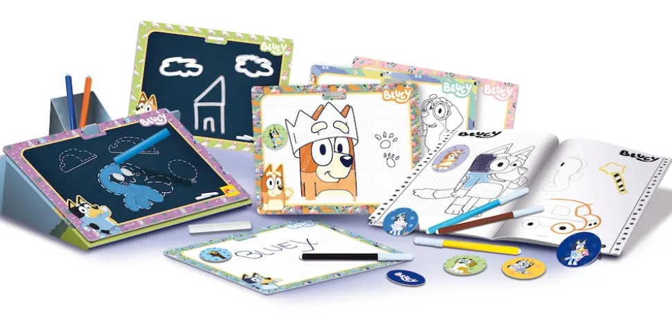 Lisciani 104604 - Bluey Mal und Zeichenschule mit Rucksack Malbuch malen zeichnen Kinder