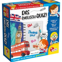 Lisciani DE48892 - Das Englisch Quiz Lernspiel Grundschule Vokabeln lernen Sprachspiel English