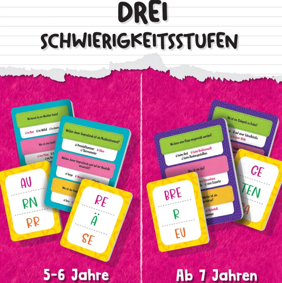 Lisciani DE66650 - Das Wortzschatz-Quiz lesen schreiben Deutsch lernen Schule Lernspiel Grundschule