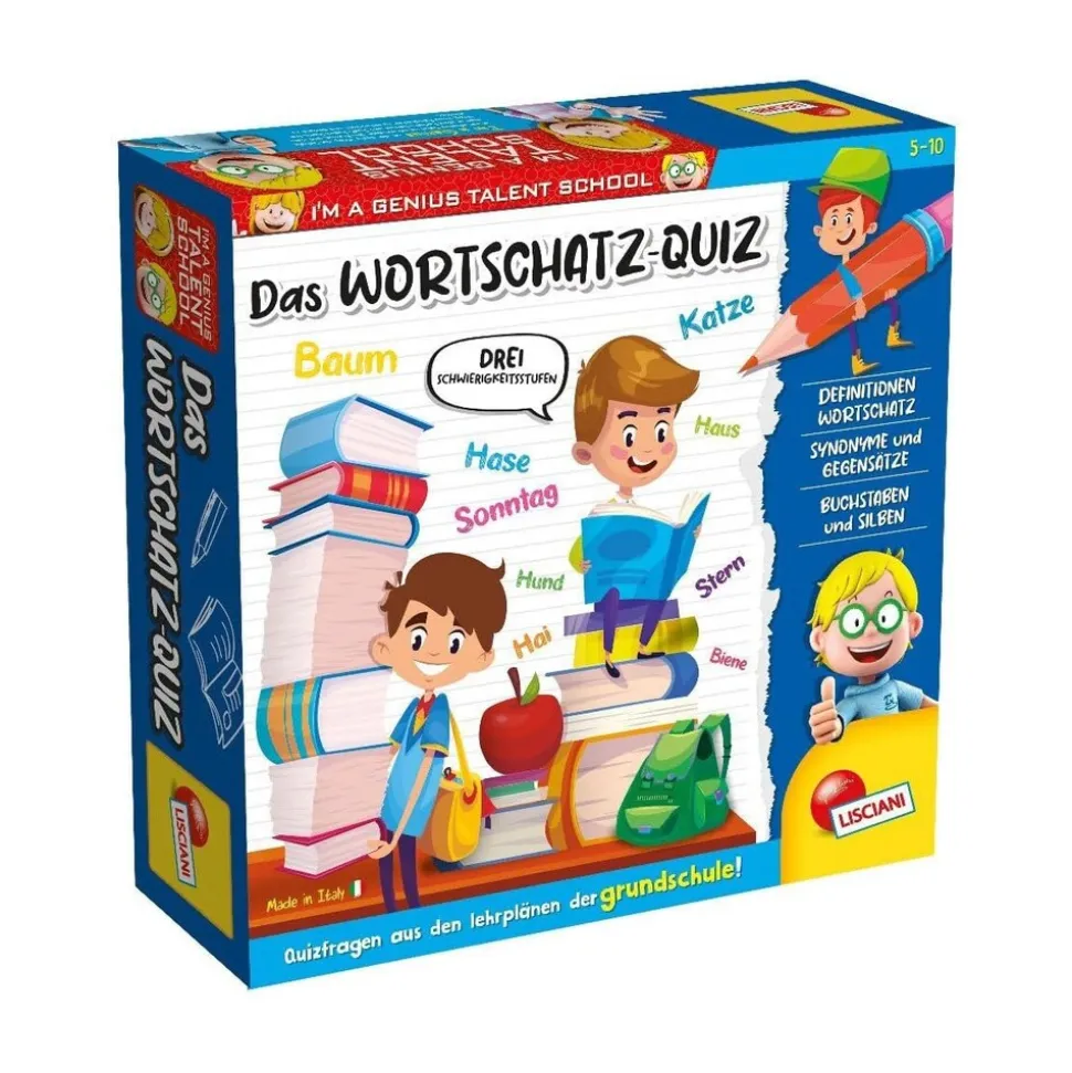 Lisciani DE66650 - Das Wortzschatz-Quiz lesen schreiben Deutsch lernen Schule Lernspiel Grundschule