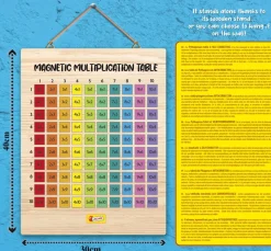 Lisciani EX105502 - Magnetische Multiplikations Tafel rechnen Grundschule Einmaleins Mathe Kinder