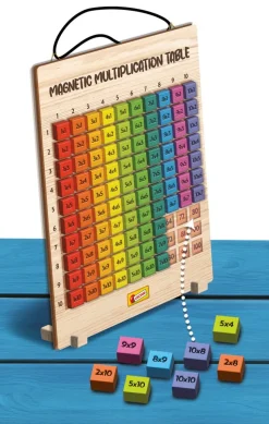 Lisciani EX105502 - Magnetische Multiplikations Tafel rechnen Grundschule Einmaleins Mathe Kinder