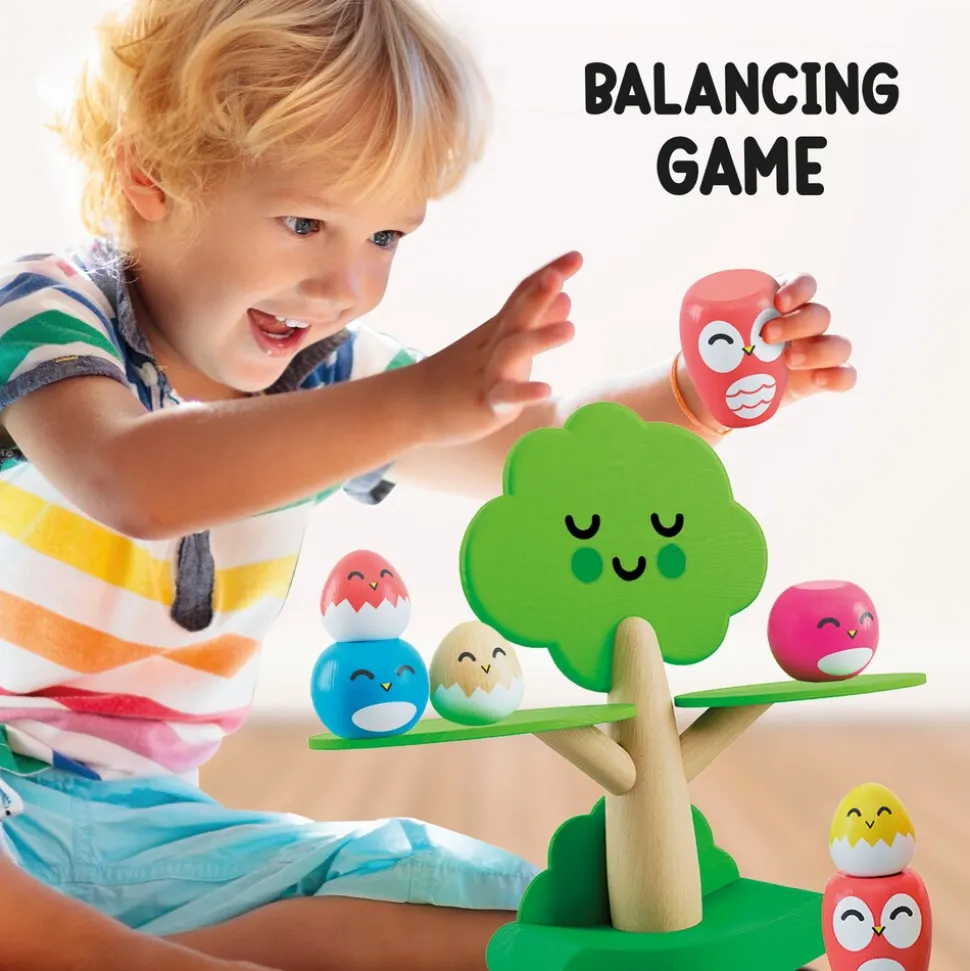 Lisciani 105397 - Geschicklichkeitsspiel - Montessori Happy Birds Gleichgewichtsspiel Balance