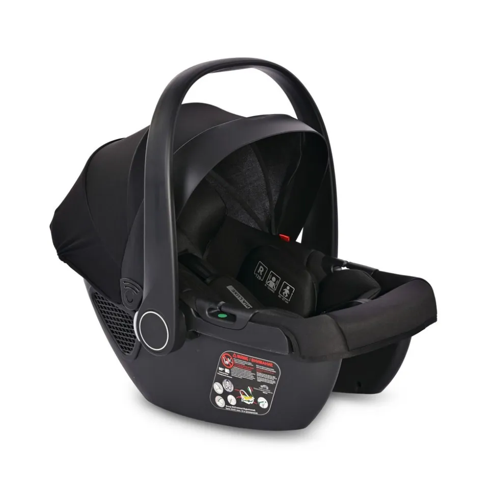 Lorelli Babyschale i-Size Aria Luxe (40 - 87 cm) verstellbar, Memory-Schaum schwarz
