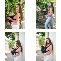 Lorelli Babytrage Tragehilfe Between Bauchtrage verstellbare Gurte ab 4 Monaten hellgrau
