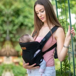 Lorelli Babytrage Tragehilfe Between Bauchtrage verstellbare Gurte ab 4 Monaten hellgrau