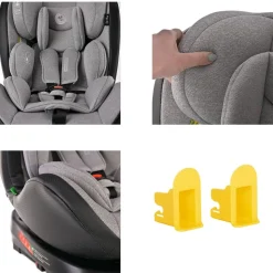 Lorelli i-Size Kindersitz Nebula (40-150cm) Isofix, 360° drehbar, verstellbar hellgrün