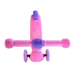 Lorelli Kinderroller Tamtam 3 Räder, höhenverstellbar, Leuchträder, Fußbremse rosa