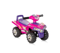 Lorelli Kinder Rutschauto ATV Signalton Rückenlehne Quad Design Staufach pink