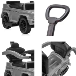 Lorelli Kinder Rutschauto Mercedes Benz G350D, Sonnendach, Schiebestange, Musik weiß