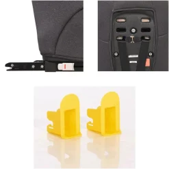Lorelli Kindersitz Andromeda i-Size (76-150 cm) Isofix, Top Tether, verstellbar schwarz