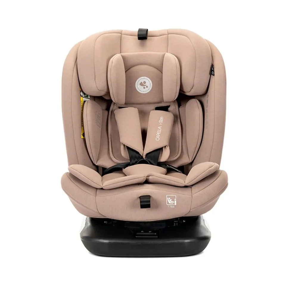 Lorelli Kindersitz Capella 40 - 150 cm Isofix Kopfkissen Kopfstütze verstellbar beige