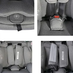 Lorelli Kindersitz Colombo i-Size (76-150 cm) Kopfstütze verstellbar, SPS-System gelb
