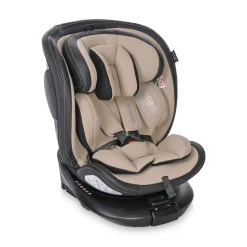 Lorelli Kindersitz Estate i-Size (40-150cm) Isofix, Stützbein, Sitz 360° drehbar beige