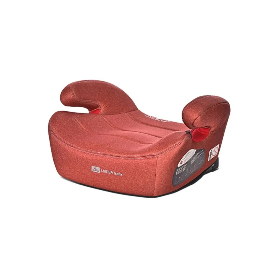 Lorelli Kindersitz i-Rider i-Size (125-150cm) Isofix Armlehne abnehmbarer Bezug rot