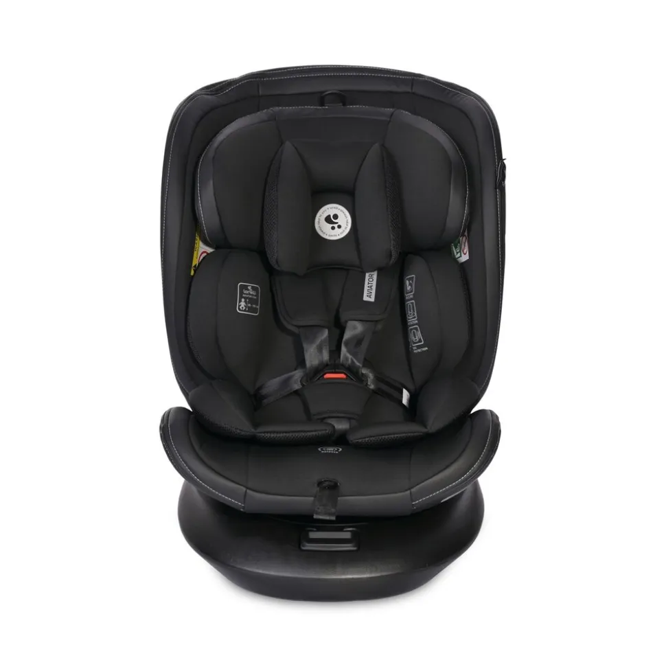Lorelli Kindersitz i-Size Aviator (40-150cm) 360° drehbar, verstellbar, Isofix schwarz