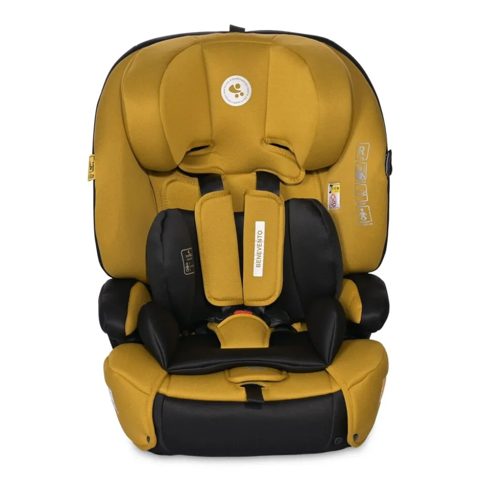 Lorelli Kindersitz i-Size Benevento (76-150 cm) Isofix, Kopfstütze verstellbar gelb