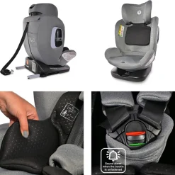 Lorelli Kindersitz Phoenix i-Size Isofix Gruppe 0+/1/2/3 (40-150cm) Top Tether beige