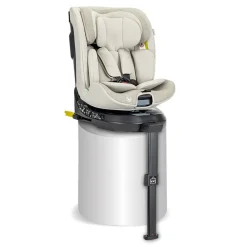 Lorelli Kindersitz Solaris i-Size 40 - 150 cm Stützbein 360 Grad Drehung Kissen beige