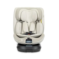 Lorelli Kindersitz Solaris i-Size 40 - 150 cm Stützbein 360 Grad Drehung Kissen beige