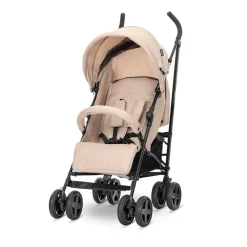 Lorelli Kinderwagen, Buggy IDA, schwenkbare Vorderräder, Rückenlehne verstellbar beige-schwarz