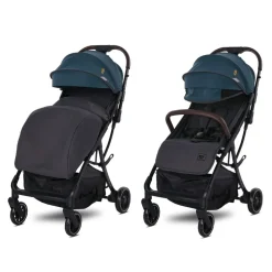 Lorelli Kinderwagen Buggy Minori faltbar PU-Räder Getränkehalter Fußabdeckung grün