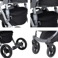 Lorelli Kinderwagen Rimini Premium Sportsitz Tragewanne Moskitonetz verstellbar gelb