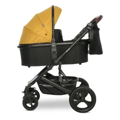 Lorelli Kombikinderwagen Boston 2 in 1 Sportsitz Babywanne Mückennetz bis 22 kg gelb