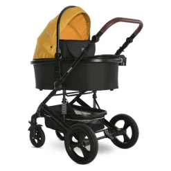 Lorelli Kombikinderwagen Boston 2 in 1 Sportsitz Babywanne Mückennetz bis 22 kg gelb