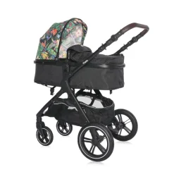 Lorelli Kombikinderwagen 2 in 1 Viola bis 22 kg, Sportsitz umbaubar Wickeltasche bunt