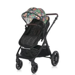 Lorelli Kombikinderwagen 2 in 1 Viola bis 22 kg, Sportsitz umbaubar Wickeltasche bunt