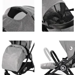 Lorelli Kombikinderwagen 2 in 1 Patrizia, Babywanne, Sportsitz, Sitz umkehrbar blau