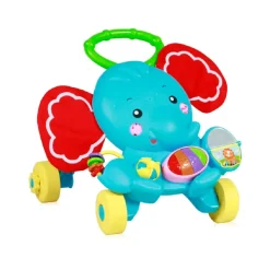 Lorelli Lauflernwagen Elefant Laufhilfe Spielcenter Licht Greifringe Musiktasten blau