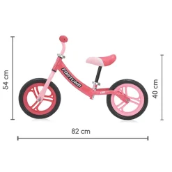 Lorelli Laufrad Fortuna 12 Zoll EVA-Reifen, Sitz und Lenker höhenverstellbar pink