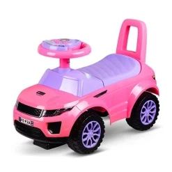 Lorelli Rutscher 2 in 1 Kinderauto Off Road Musikfunktion Rückenlehne ab 12 Mon. pink