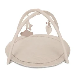 Lorelli Spielbogen Moments Rassel, Greifling, vier Spielzeugen zum Abnehmen beige