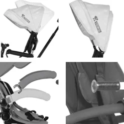 Lorelli Tricycle Enduro 4 in 1 klappbar, Sitz drehbar, verstellbar, Licht gelb