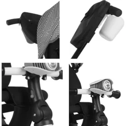 Lorelli Tricycle Enduro 4 in 1 klappbar, Sitz drehbar, verstellbar, Licht gelb