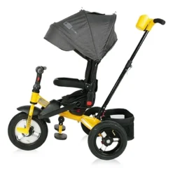 Lorelli Tricycle Jaguar 4 in 1 Gummireifen, Sitz drehbar, Stange, verstellbarschwarz