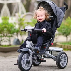 Lorelli Tricycle Speedy, Luftreifen, drehbarer Sitz, Musik, Licht, Schubstange grün