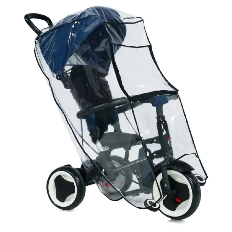 Lorelli Universal Regenschutz, Kinder Dreirad, Schutz vor Regen und Wind transparent